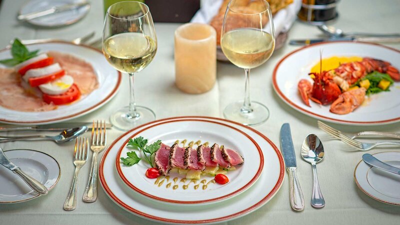 Three plated entrees focused on tuna.